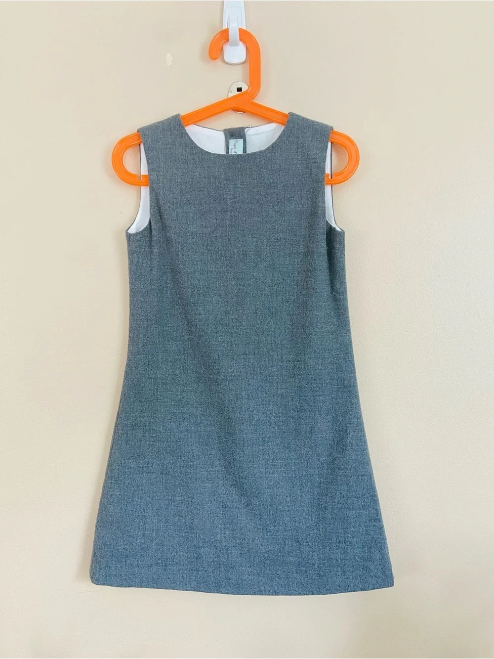 Papa d' Anjo Gray Sleeveless A-Line Dress Classic  Minimalist Shift Dress Size 6